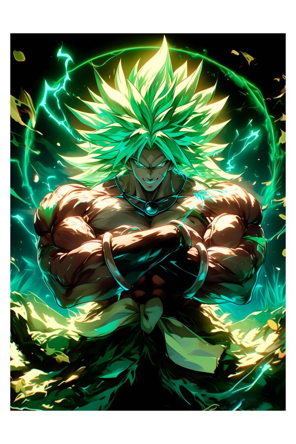 Legendary Super Saiyan Broly - Paveikslas ant aliuminio