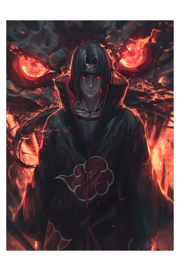 Itachi Uchiha Crimson Eyes - Paveikslas ant aliuminio