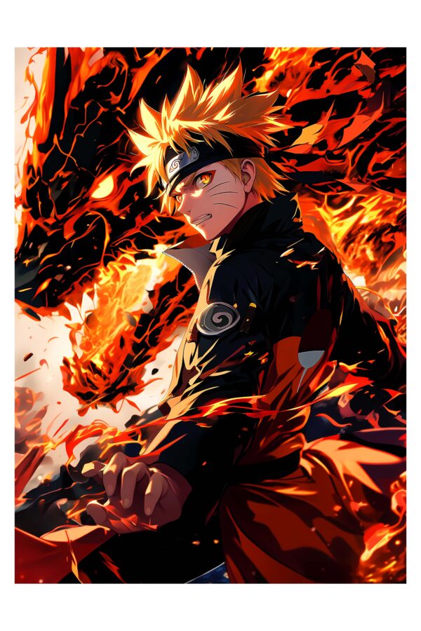 Rage Naruto Dragon - Paveikslas ant aliuminio