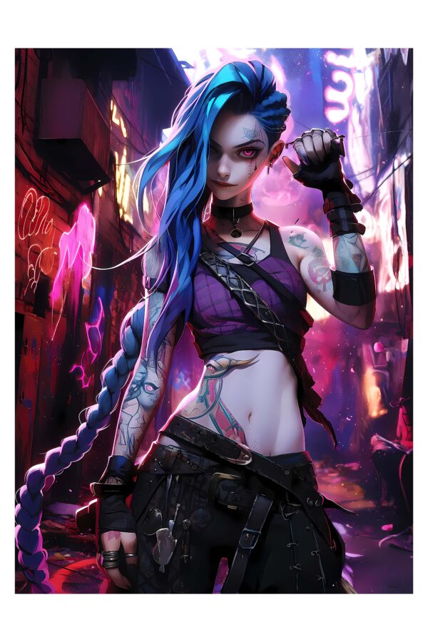 Jinx Arcane - Paveikslas ant aliuminio