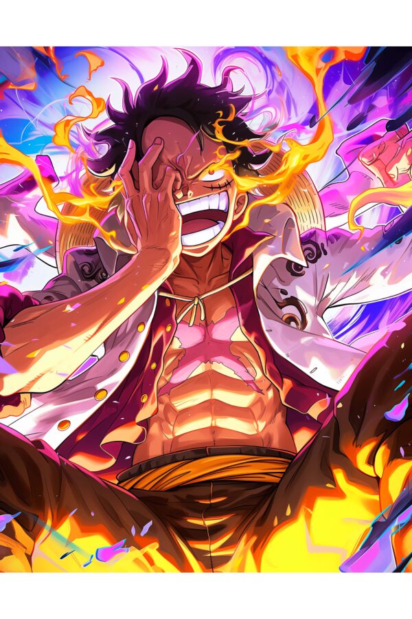 Luffy Flame of Joy - Paveikslas ant aliuminio