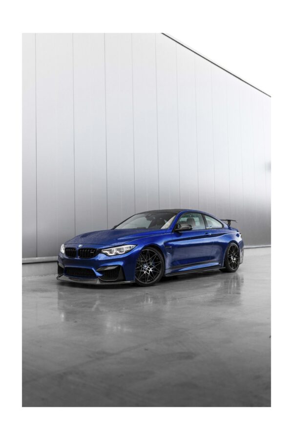 Mėlynas BMW M4 - Paveikslas ant aliuminio