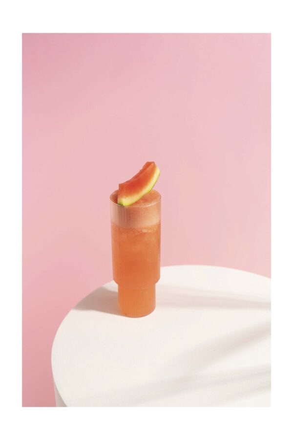 Rožinis vasaros kokteilis - Paveikslas ant aliuminio